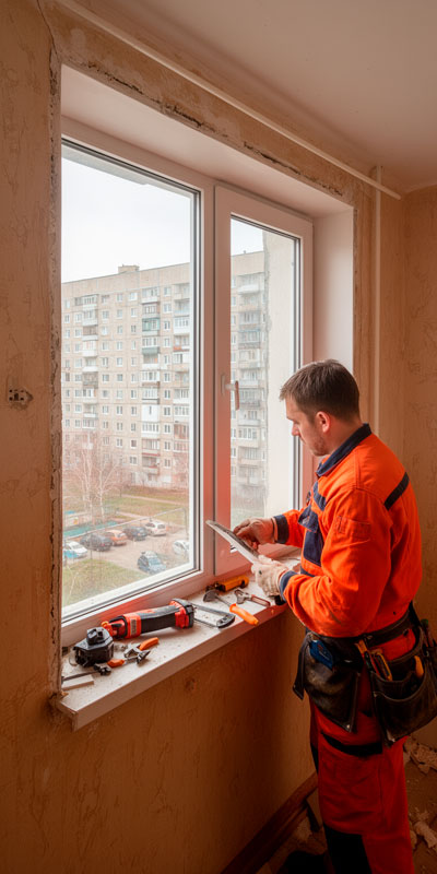 Регулировка окон в панельных домах