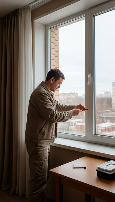 Регулировка пластиковых окон Ручьи